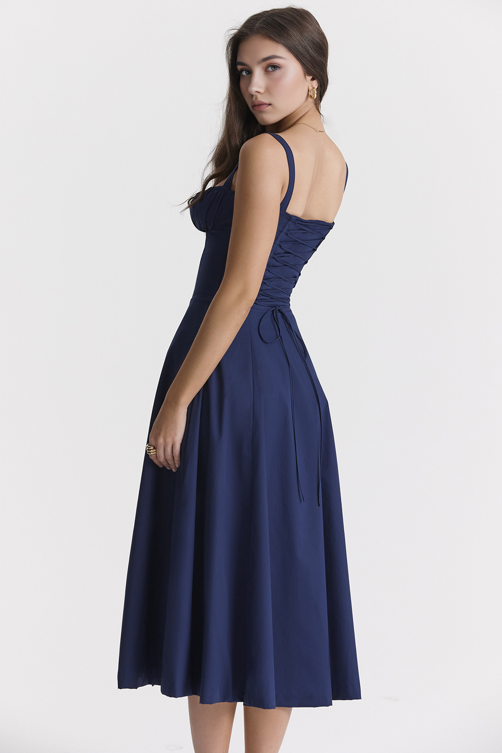 Felly – Ruched sweetheart – Midi dress-15260068577653-Mirella Fiore