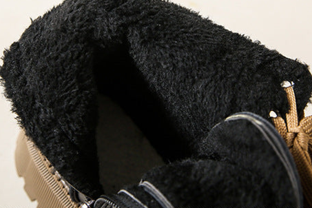 Fleece - Lined Combat Boots-15550871044469-Mirella Fiore