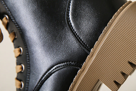 Fleece - Lined Combat Boots-15550871044469-Mirella Fiore