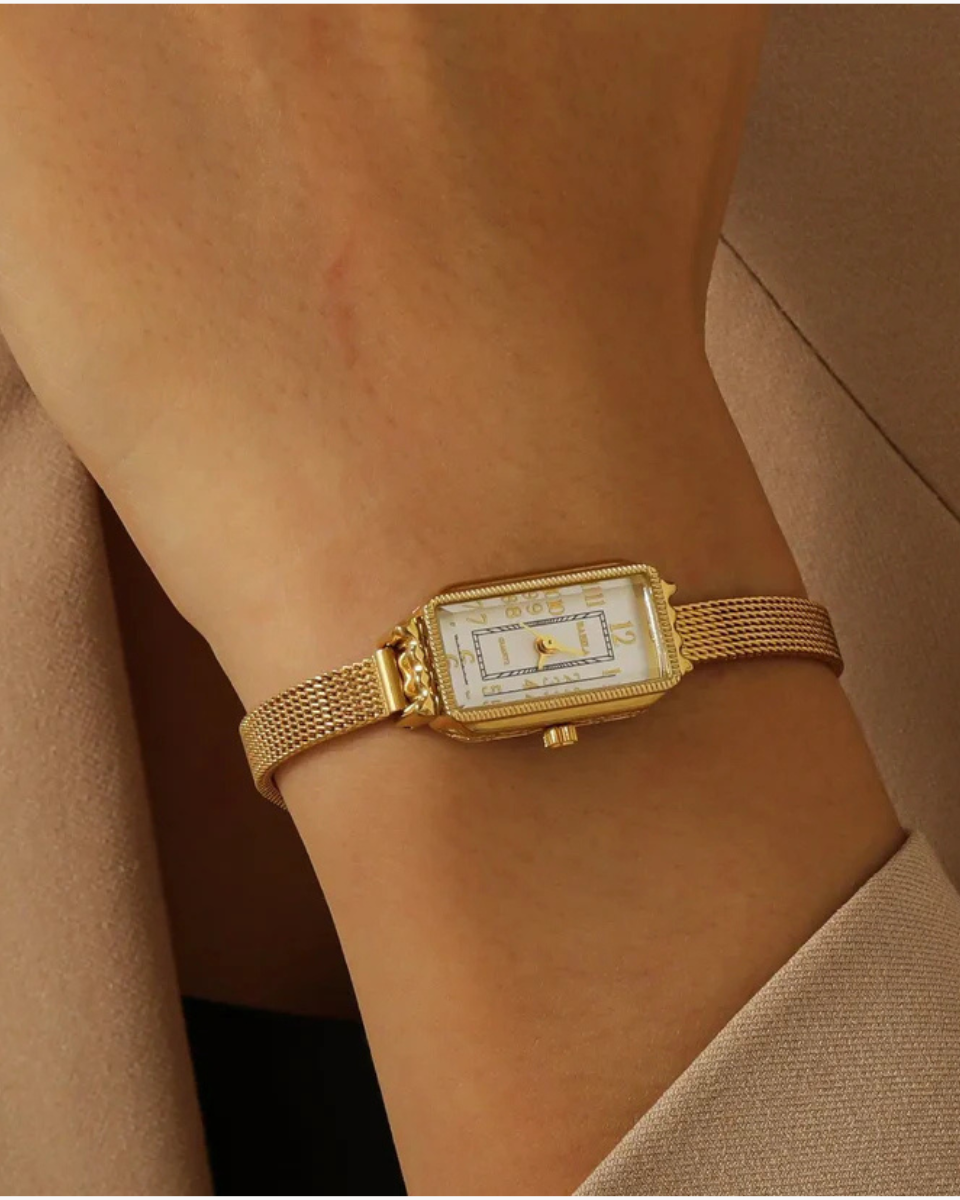 Fleur – Vintage-inspired – Mesh bracelet watch-15233937965429-Mirella Fiore