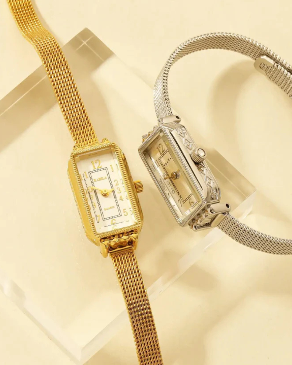 Fleur – Vintage-inspired – Mesh bracelet watch-15233937965429-Nancy & Mae Savannah