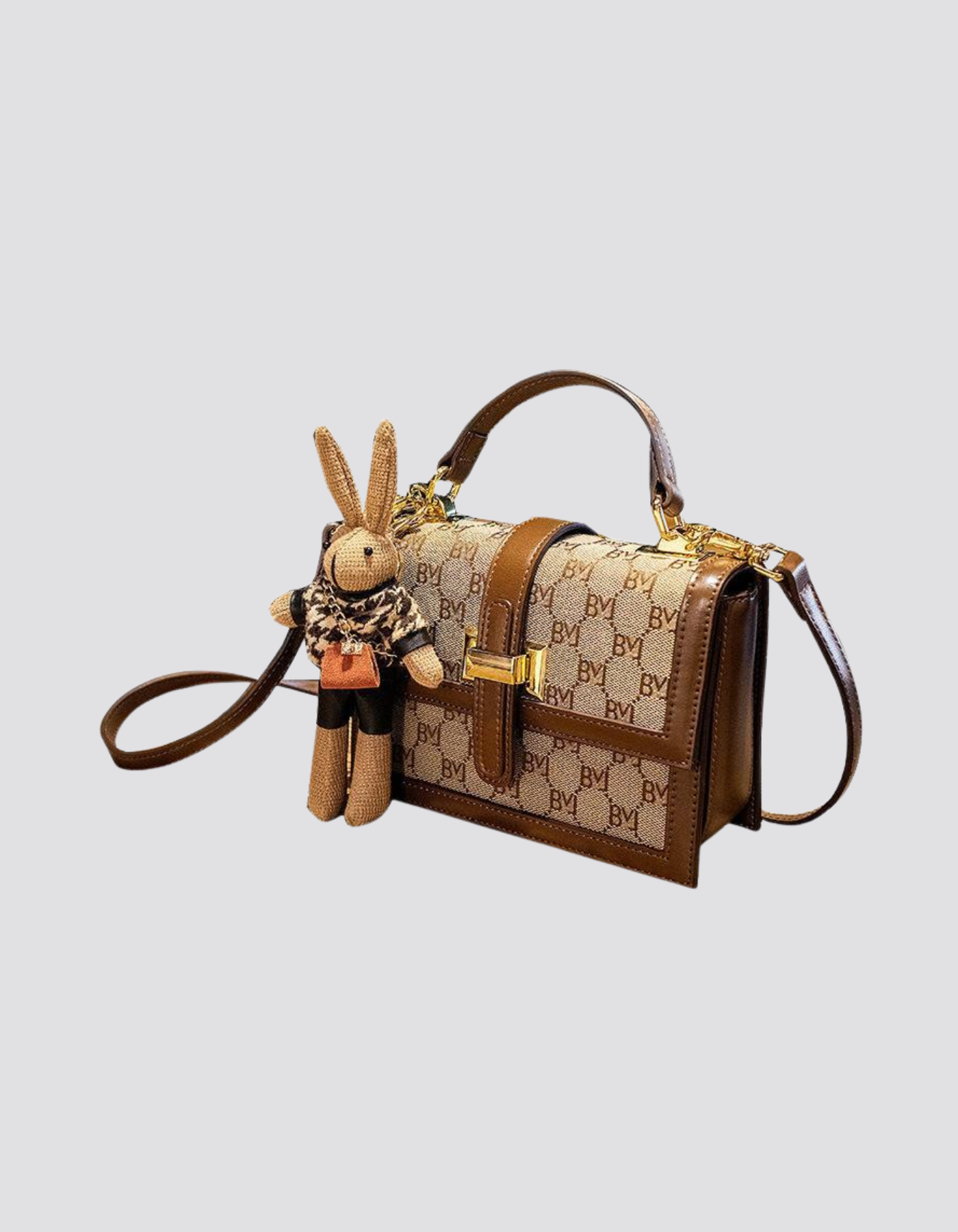 Florentia – Monogram bunny charm – Crossbody handbag-15209173680501-Mirella Fiore