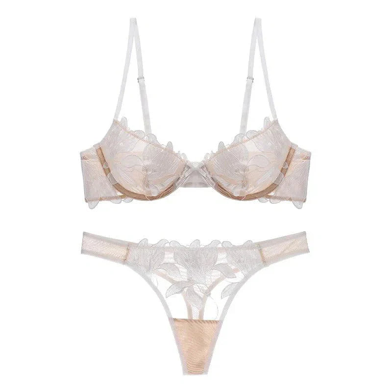 Florisse – Mesh flower embroidered – Lingerie set-15133746299253-Mirella Fiore