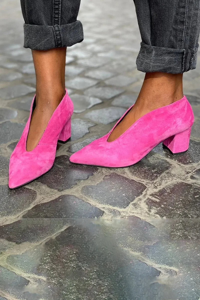 Francesca - Elegant Block Heel Pumps-15551042355573-Mirella Fiore