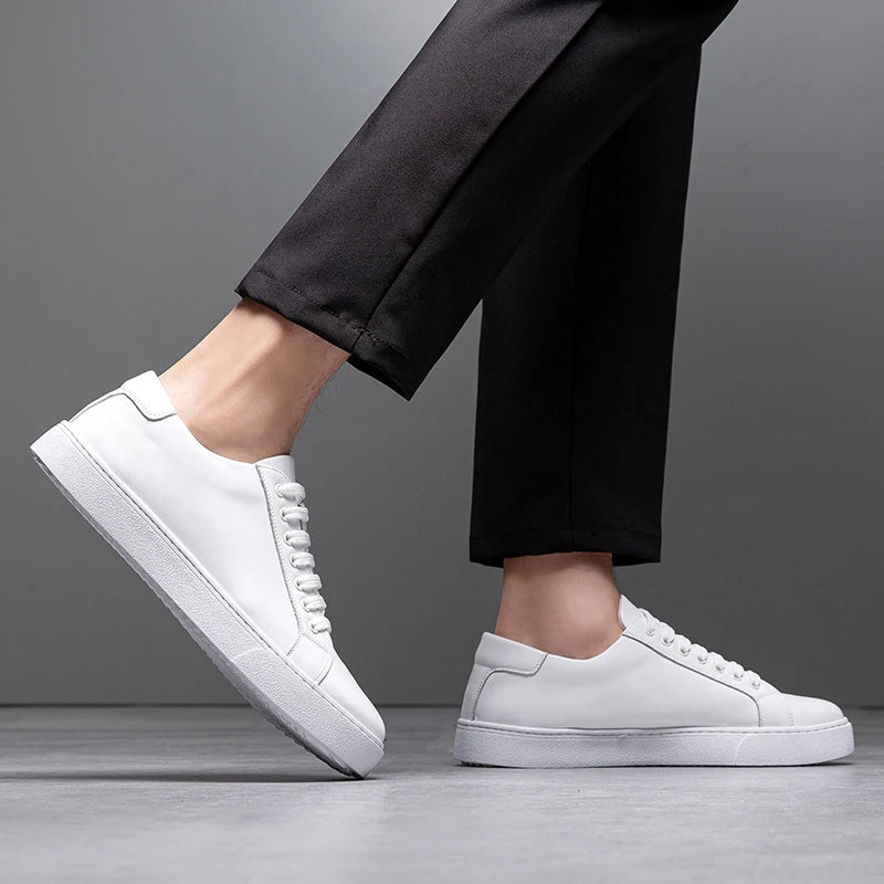 Francis - Men's Leather Sneaker-15553365967221-Mirella Fiore