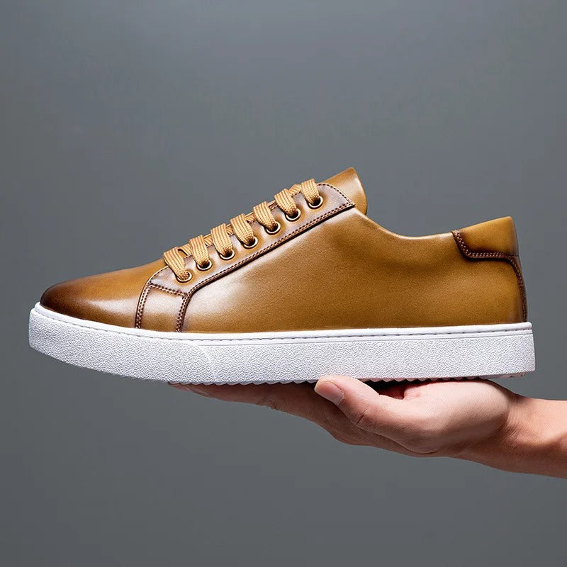Francis - Men's Leather Sneaker-15553365967221-Mirella Fiore
