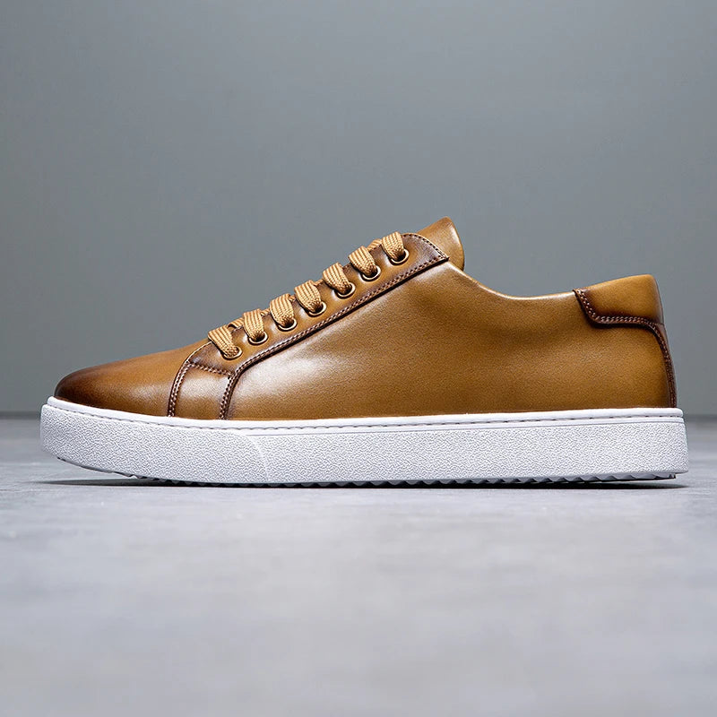 Francis - Men's Leather Sneaker-15553365967221-Mirella Fiore