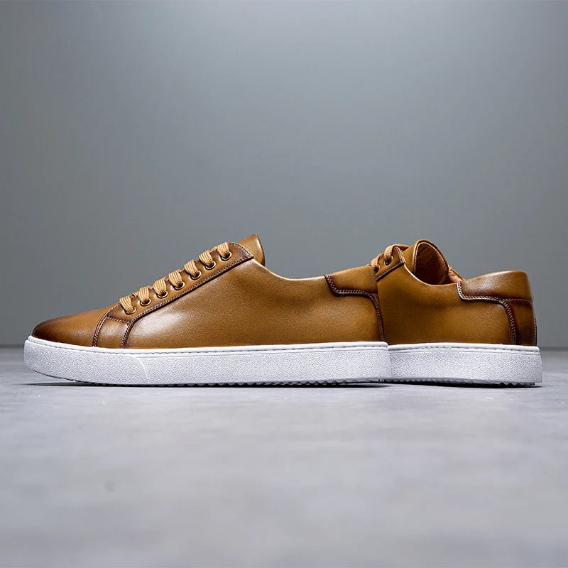 Francis - Men's Leather Sneaker-15553365967221-Mirella Fiore