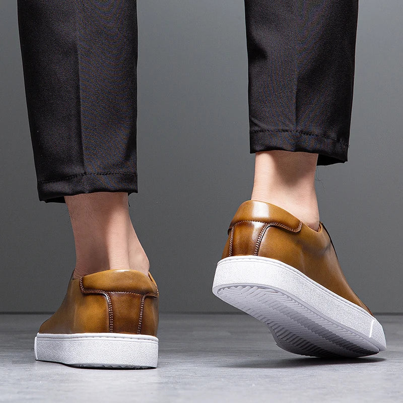 Francis - Men's Leather Sneaker-15553365967221-Mirella Fiore