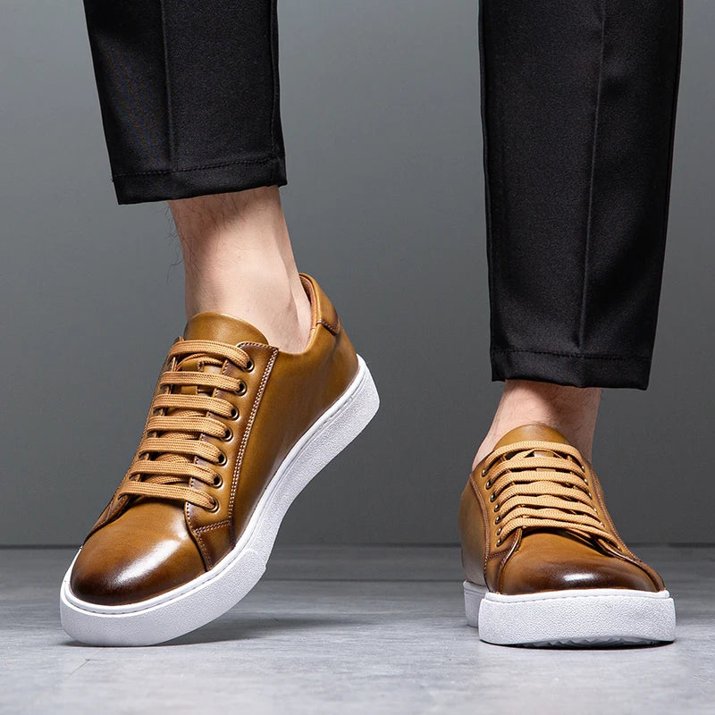 Francis - Men's Leather Sneaker-15553365967221-Mirella Fiore