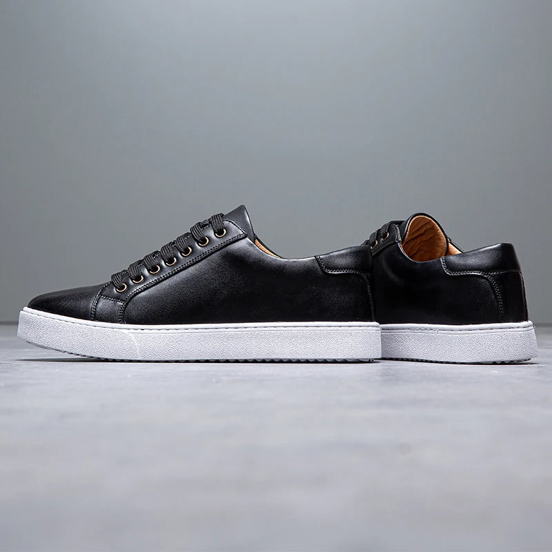 Francis - Men's Leather Sneaker-15553365967221-Mirella Fiore