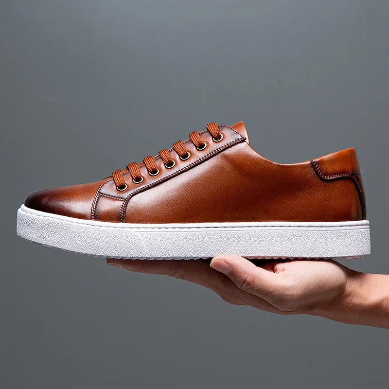 Francis - Men's Leather Sneaker-15553365967221-Mirella Fiore
