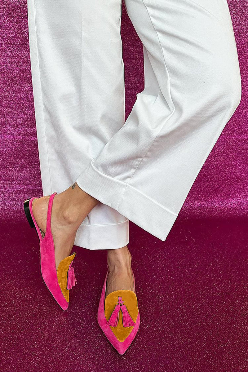 Frendessa - Colorful ballerinas with fringes and a decorative ankle strap-15530389242229-Mirella Fiore