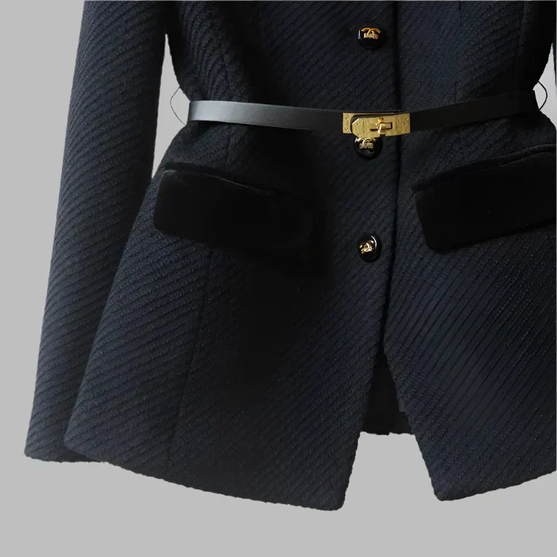 Fulvia - Elegant jacket with a quilted cut-15547643625845-Mirella Fiore