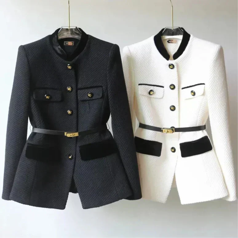 Fulvia - Elegant jacket with a quilted cut-15547643625845-Mirella Fiore