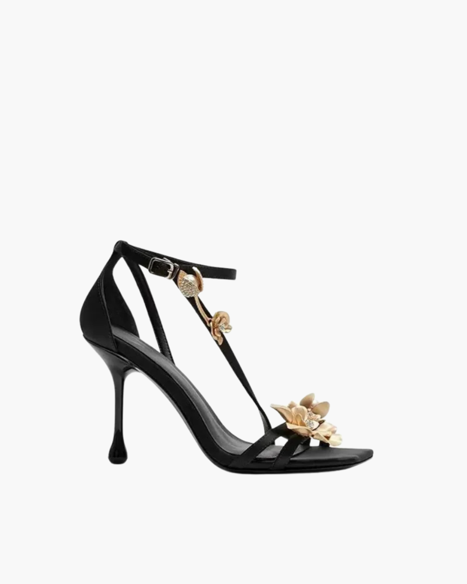 Gabby – T-strap design – Orchid-embellished stiletto heels-15133957390709-Mirella Fiore