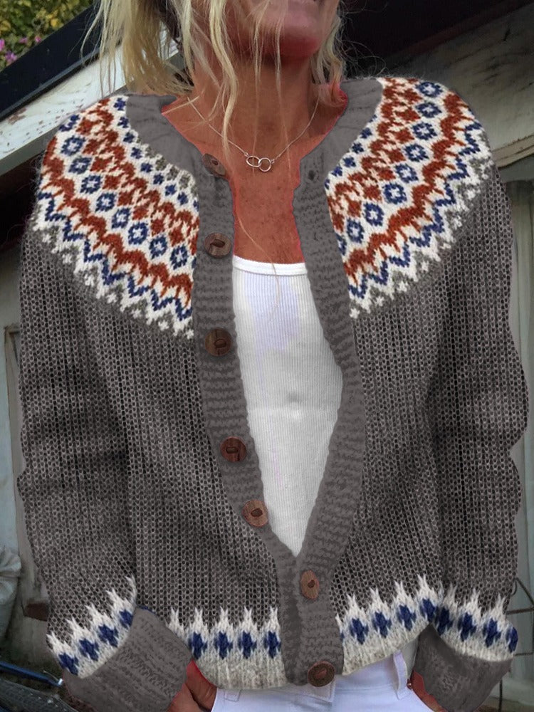 Gabriella - Vintage Icelandic Cardigan-15531113873781-Mirella Fiore