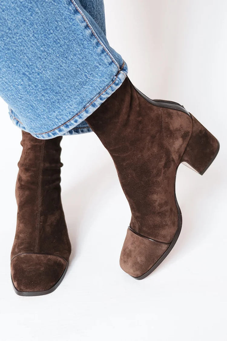 Gemma - Square Toe Heeled Boots-15551041929589-Mirella Fiore