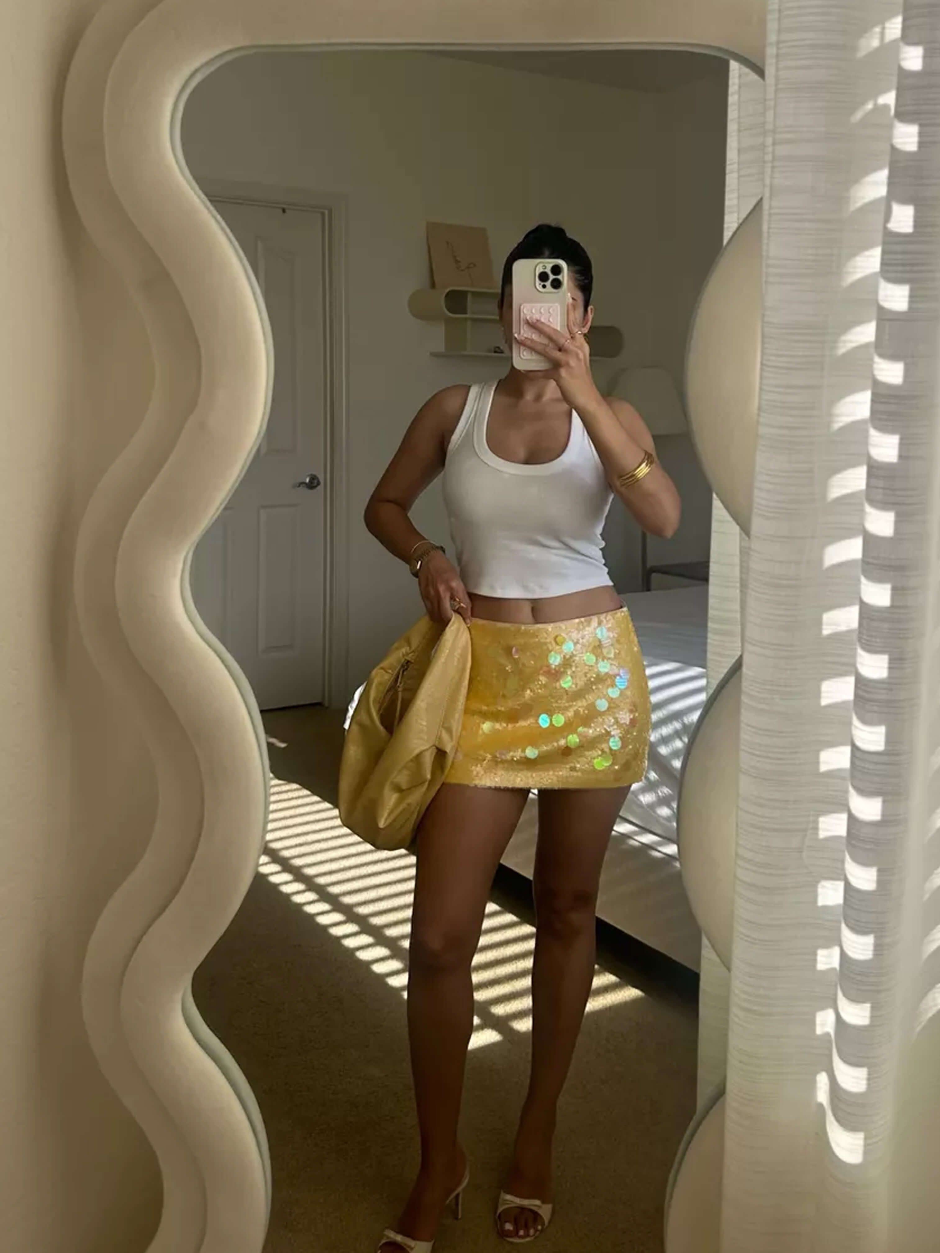 Georgia – Iridescent sequin – Mini skirt-15133867934069-Mirella Fiore