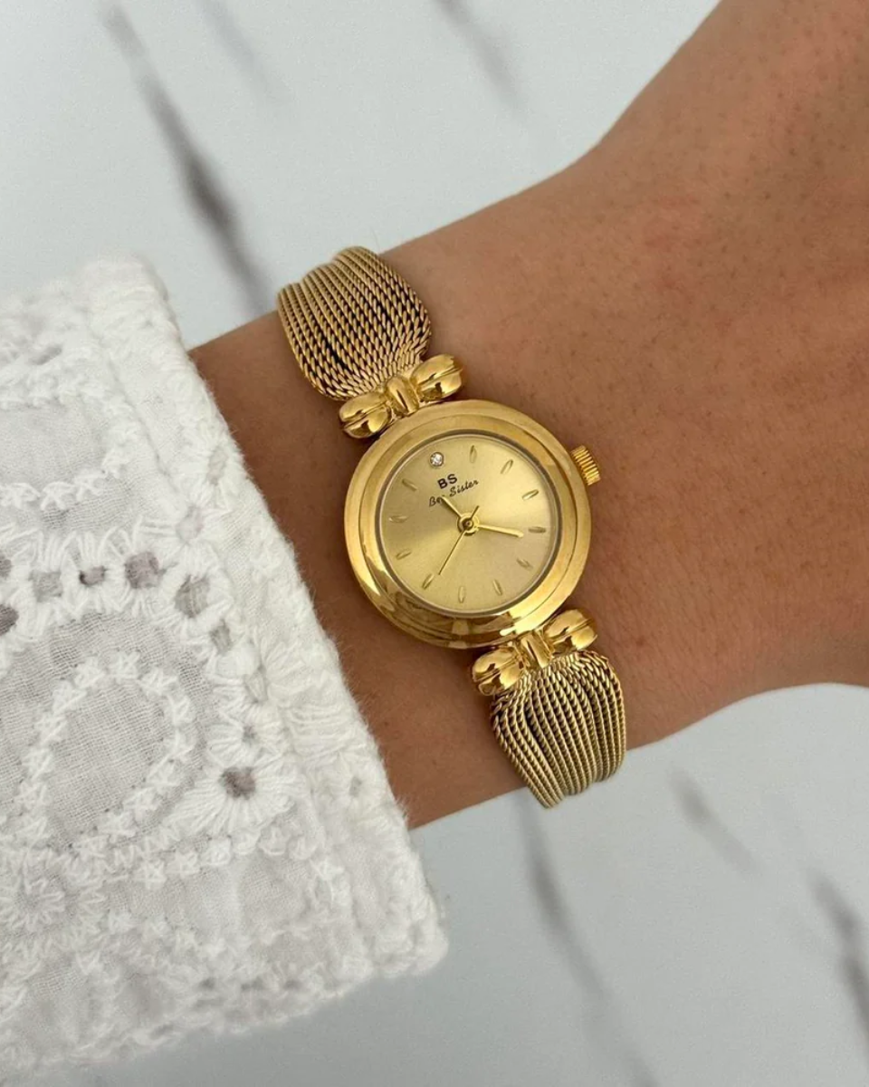 Gigi – Gold-plated mesh band – Vintage watch-15233937506677-Mirella Fiore