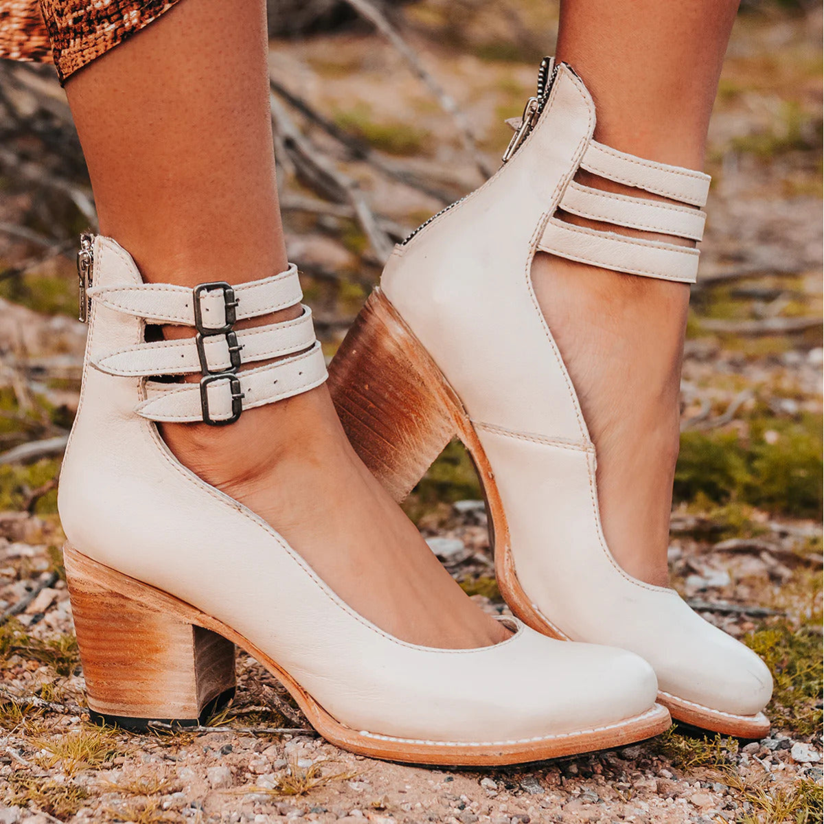 Ginevra - Multi-strap pumps with a chunky heel-15530389668213-Mirella Fiore