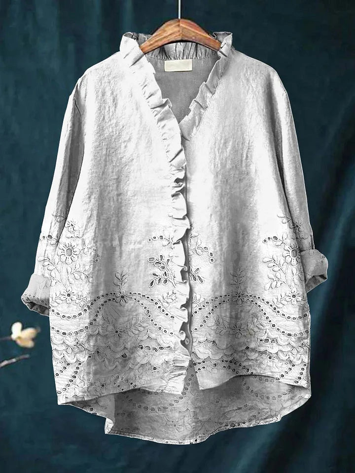 Grace - Elegant Bloom Blouse-15542206792053-Mirella Fiore