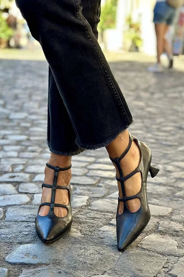 Harmony - Elegant Pumps With Straps-15551043731829-Mirella Fiore