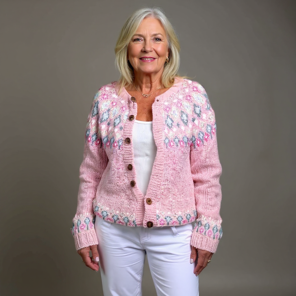 Hazel - Pink Comfort Cardigan-15531112300917-Mirella Fiore