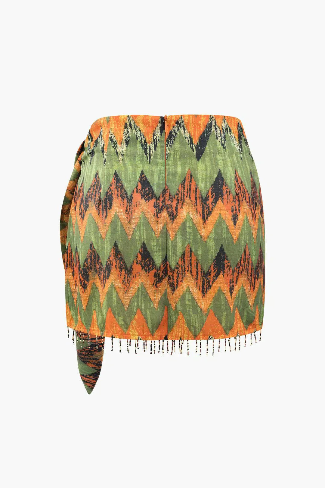 Ida – Unique design – Printed knot mini skirt-15133711335797-Mirella Fiore