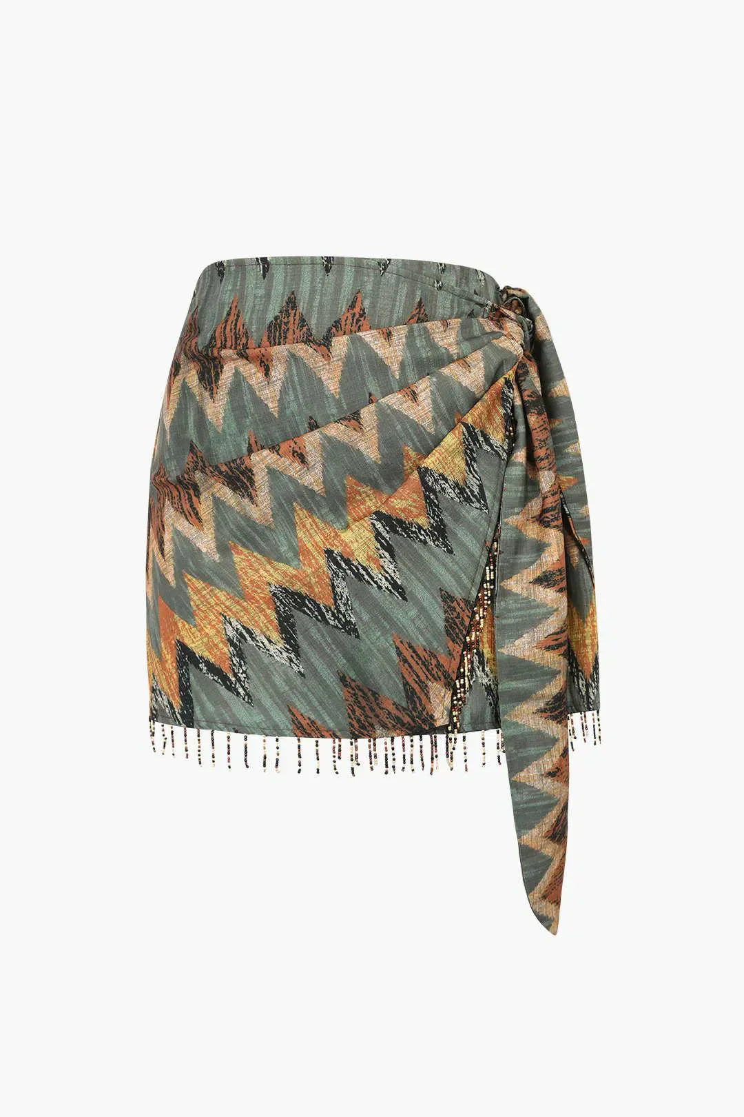 Ida – Unique design – Printed knot mini skirt-15133711335797-Mirella Fiore