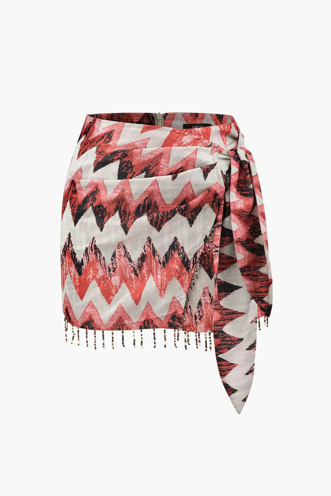 Ida – Unique design – Printed knot mini skirt-15133711335797-Mirella Fiore