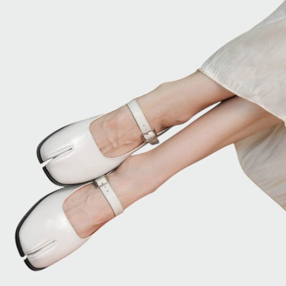Imara - Split-Toe Buckle Mary Jane Shoes-15519661752693-Mirella Fiore