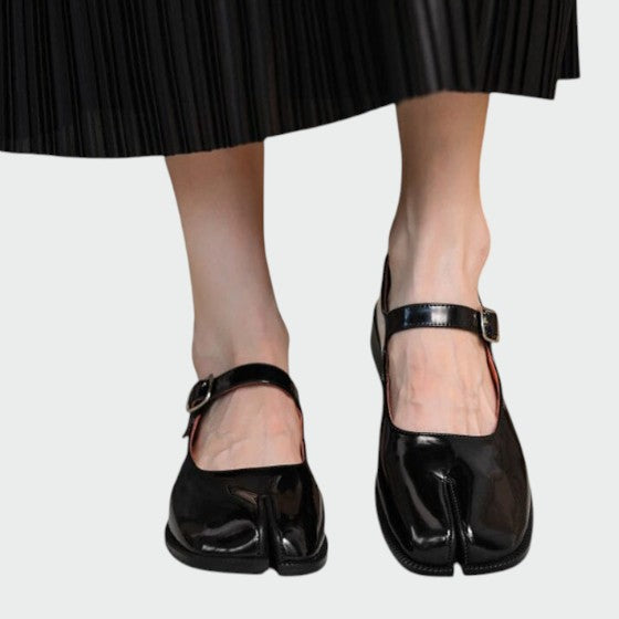 Imara - Split-Toe Buckle Mary Jane Shoes-15519661752693-Mirella Fiore