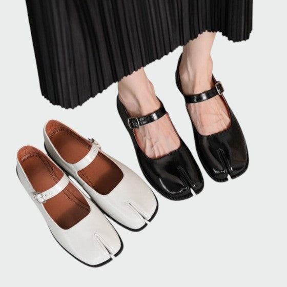 Imara - Split-Toe Buckle Mary Jane Shoes-15519661752693-Mirella Fiore