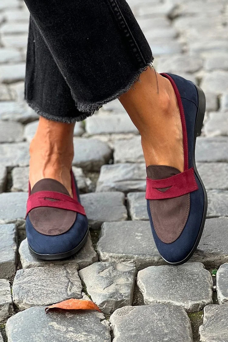 Iris - Color-Block Loafers-15551043273077-Mirella Fiore
