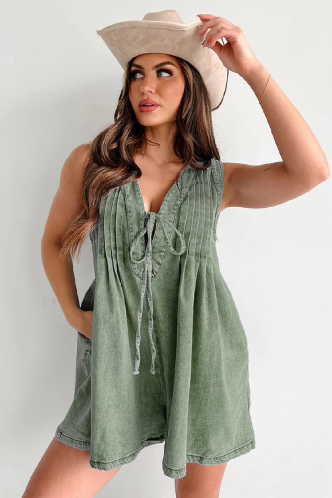 Isella – Relaxed fit – Denim playsuit-15213974815093-Mirella Fiore