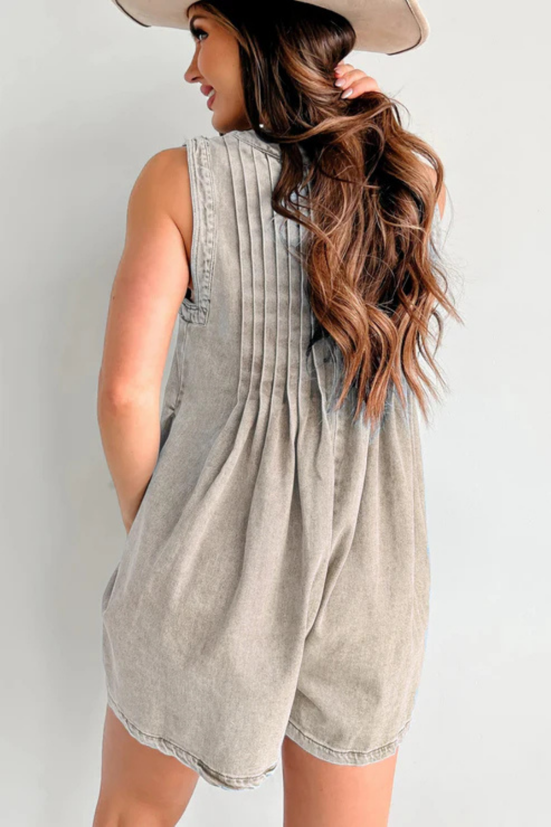 Isella – Relaxed fit – Denim playsuit-15213974815093-Mirella Fiore