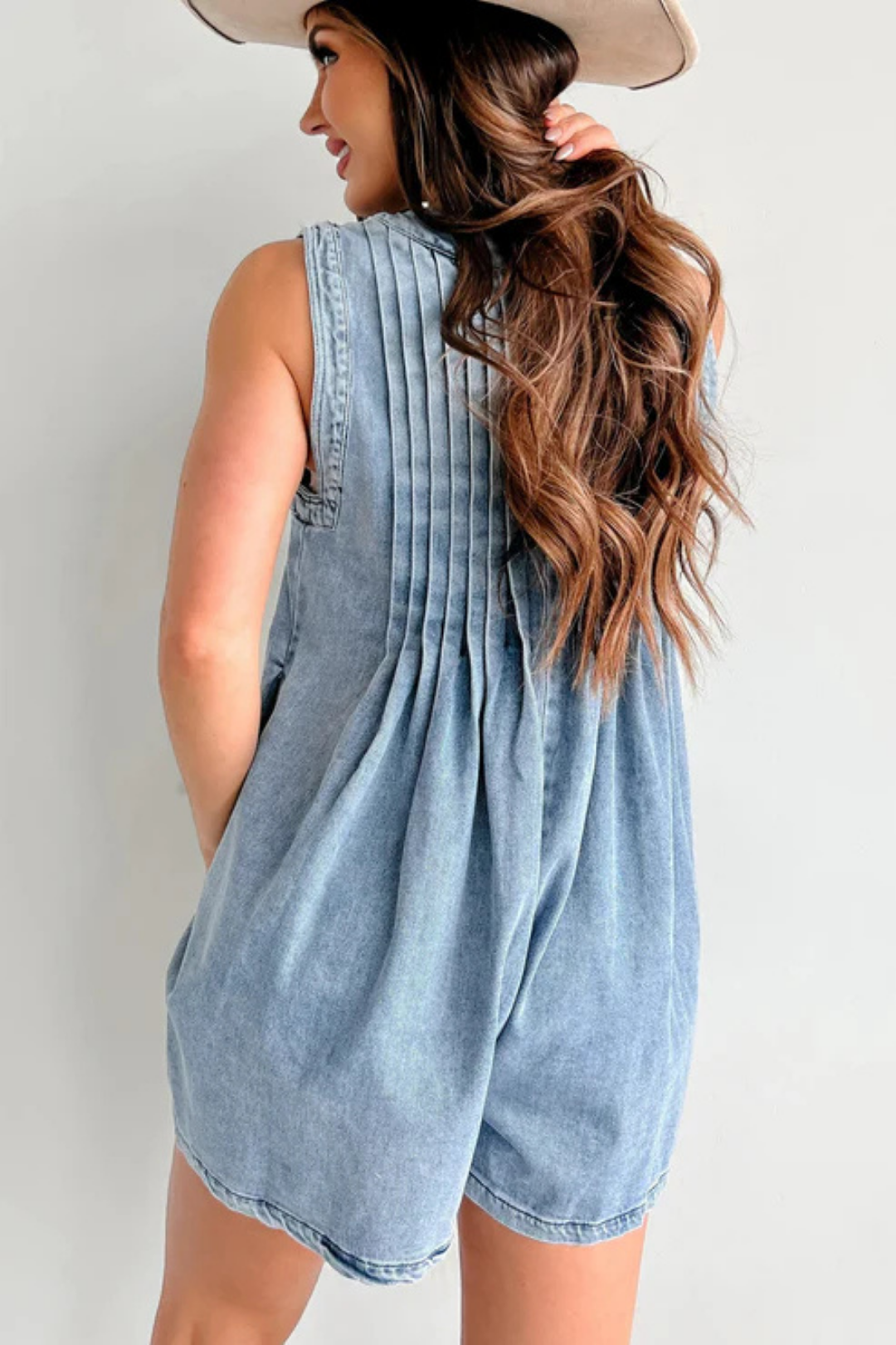 Isella – Relaxed fit – Denim playsuit-15213974815093-Mirella Fiore