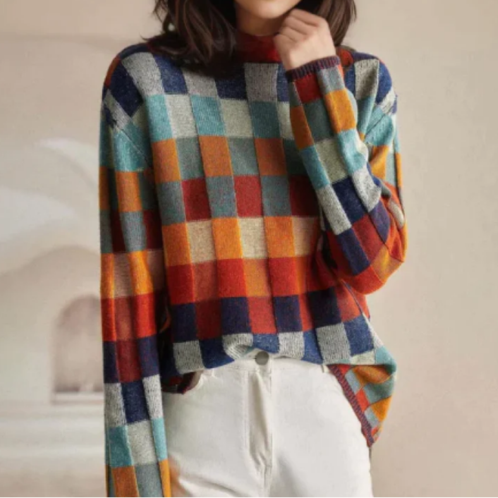 Isla - Cozy Retro Sweater-15547990212981-Mirella Fiore