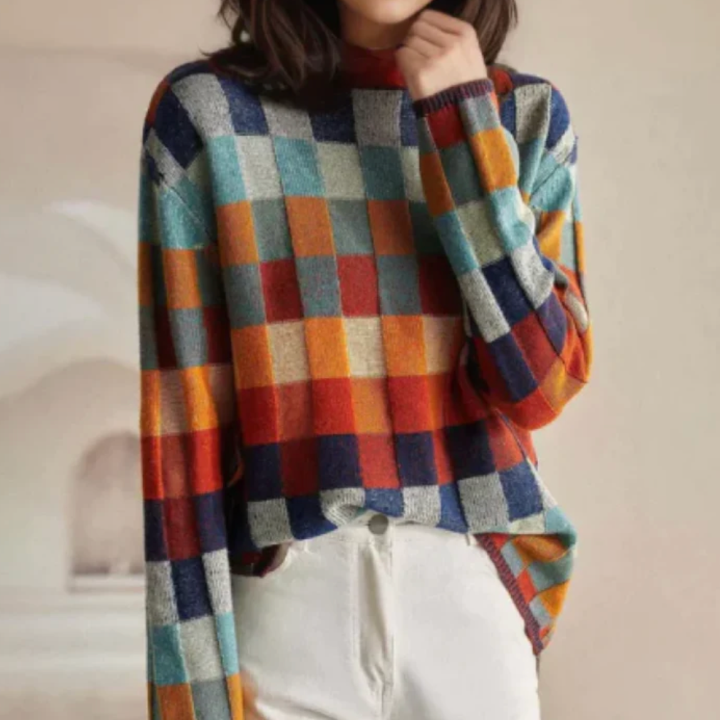 Isla - Cozy Retro Sweater-15547990212981-Mirella Fiore