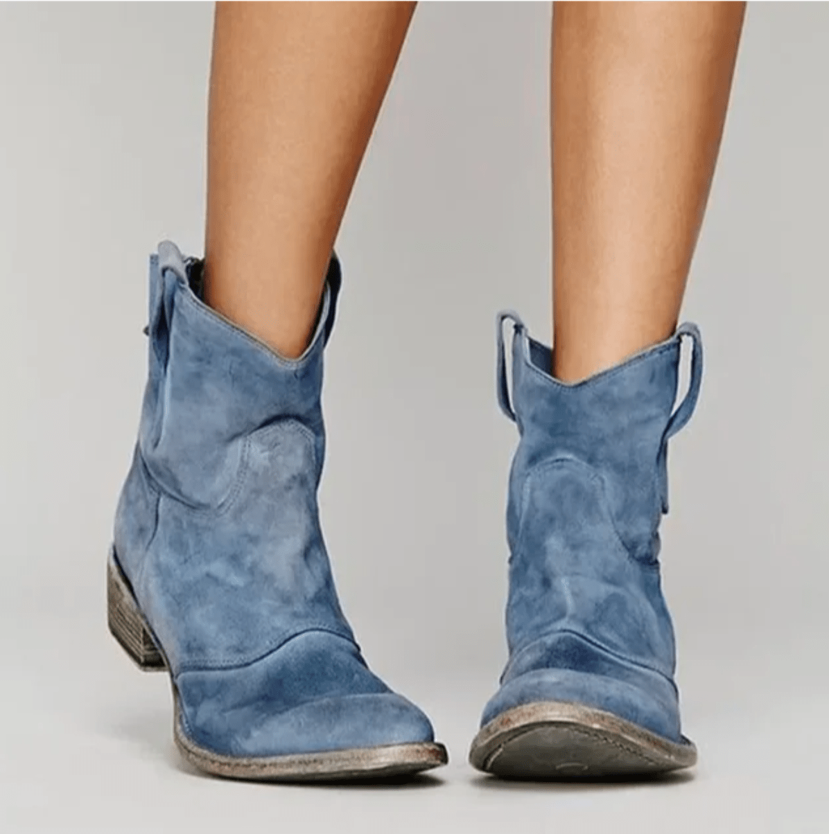Isolde - Suede Western Boots-15544868602229-Mirella Fiore
