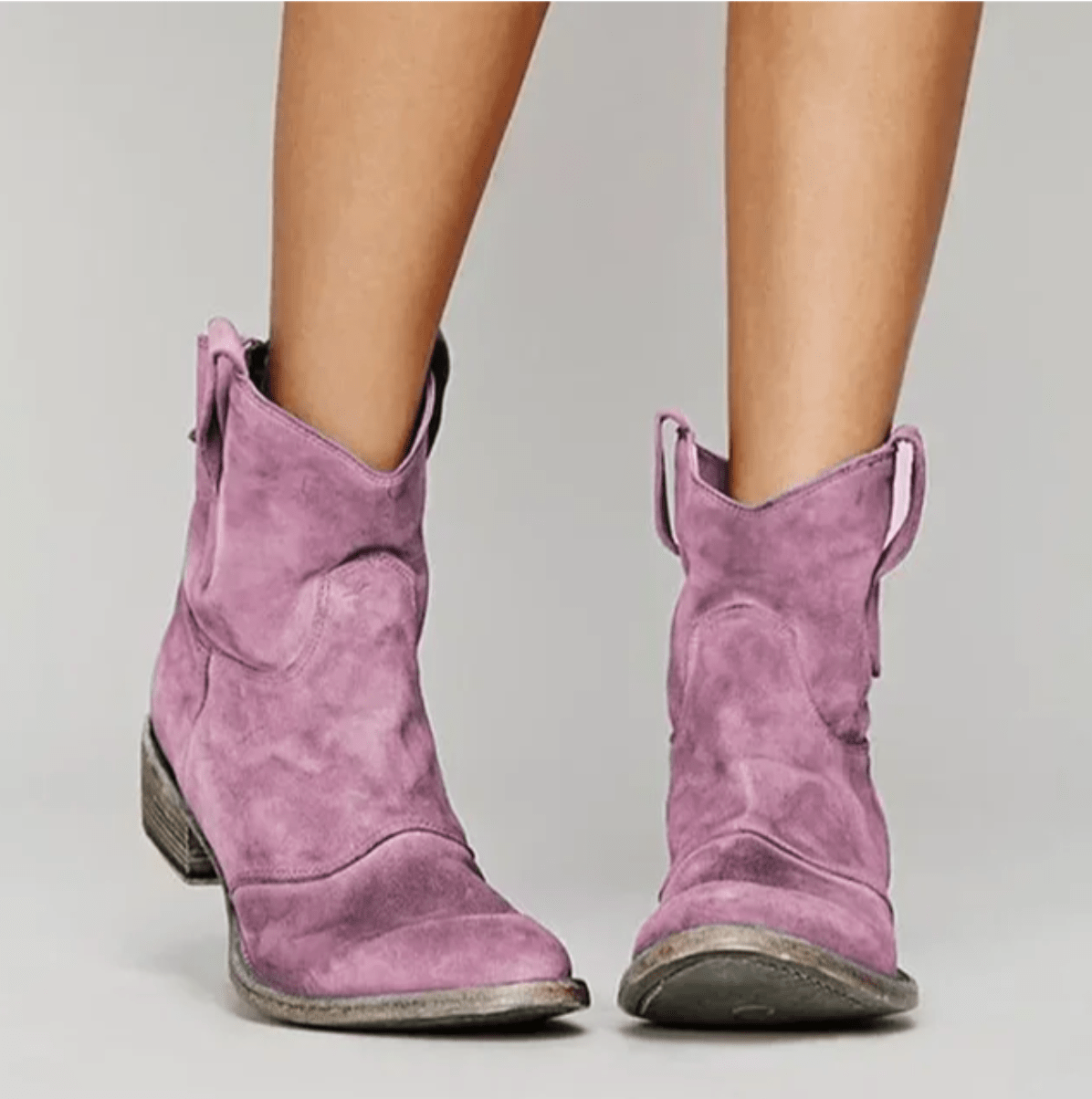 Isolde - Suede Western Boots-15544868602229-Mirella Fiore