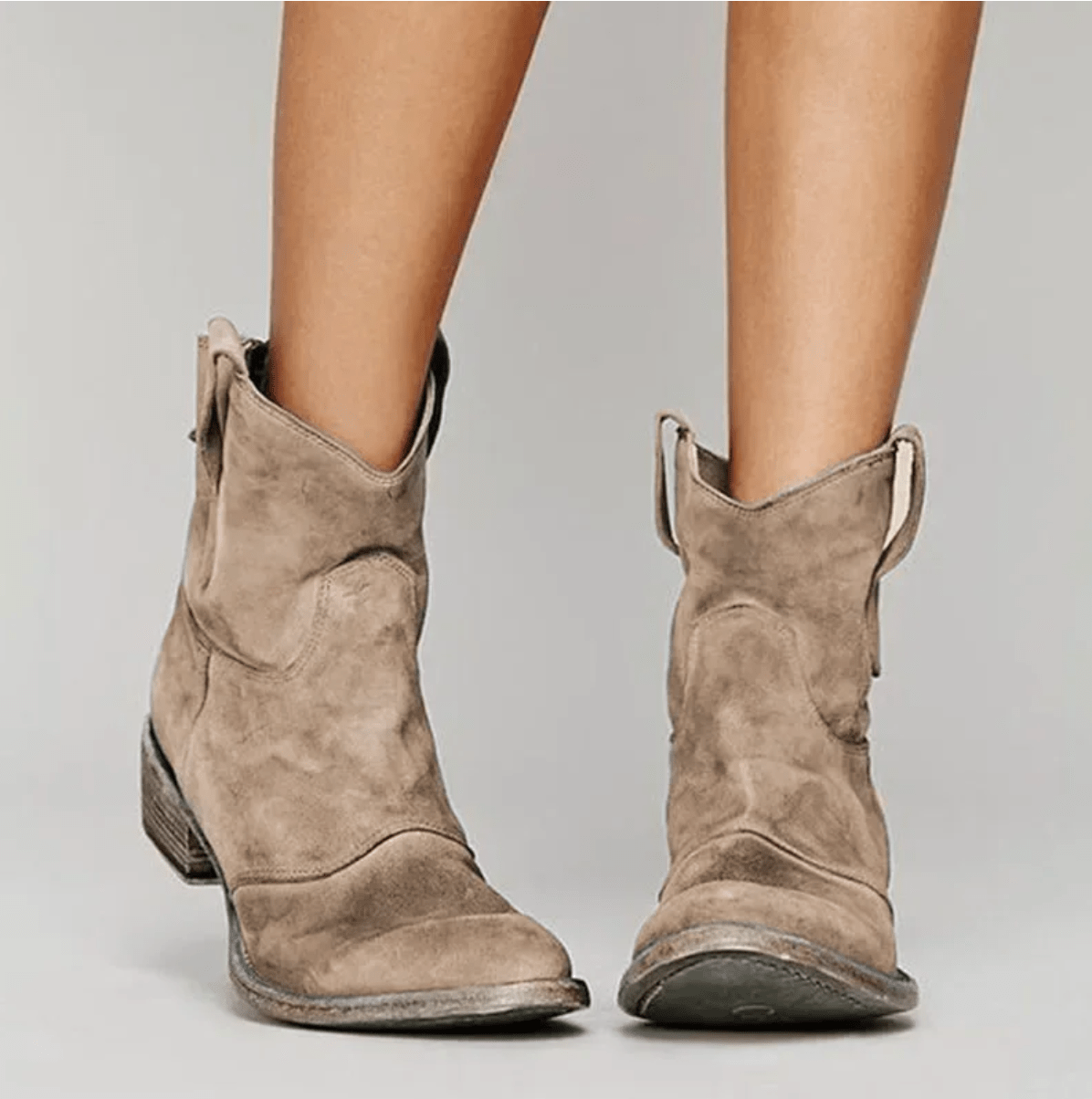 Isolde - Suede Western Boots-15544868602229-Mirella Fiore