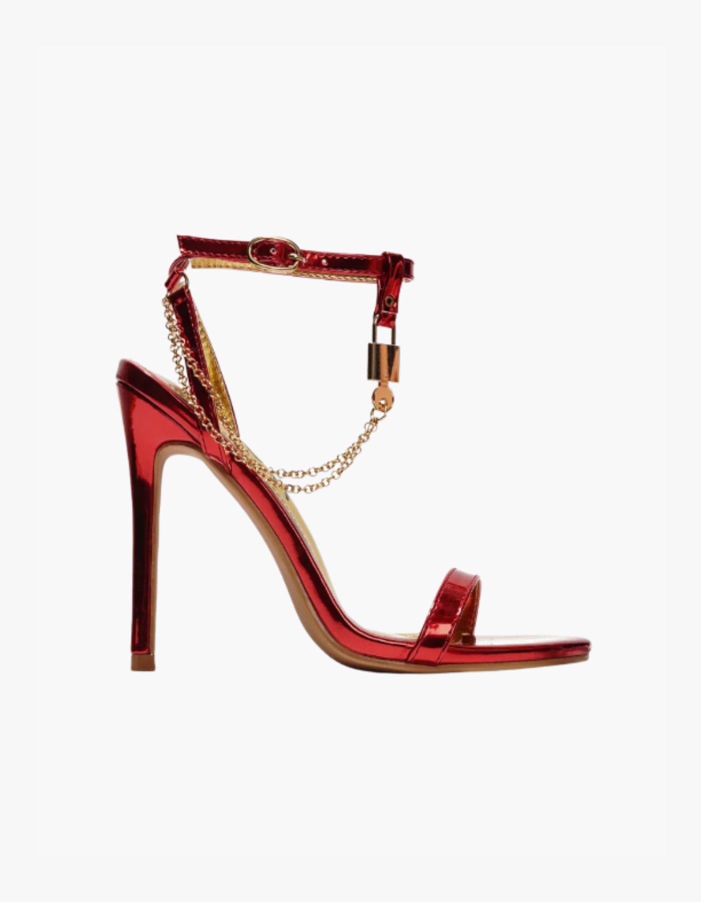 Isotta – Bold design – Gold chain ankle strap stiletto heels-15133978526069-Mirella Fiore