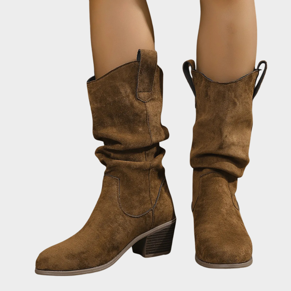 Jade - Mid-Heel Cowboy Boots-15520005947765-Mirella Fiore