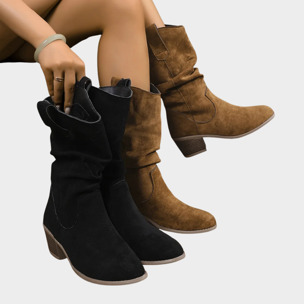 Jade - Mid-Heel Cowboy Boots-15520005947765-Mirella Fiore