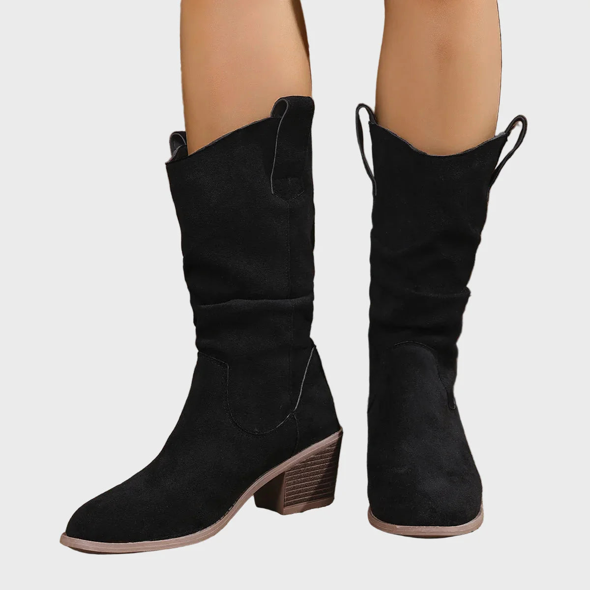 Jade - Mid-Heel Cowboy Boots-15520005947765-Mirella Fiore