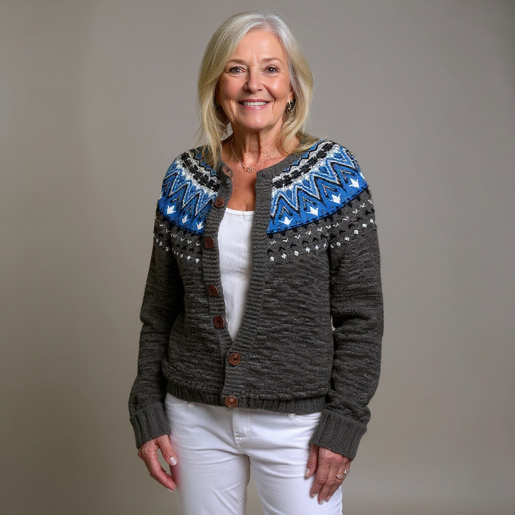 Jade - Vintage Icelandic Cardigan-15531113480565-Mirella Fiore