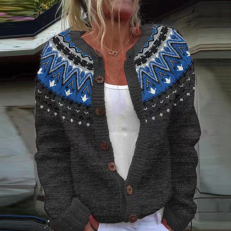 Jade - Vintage Icelandic Cardigan-15531113480565-Mirella Fiore