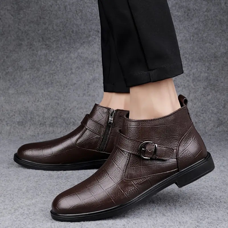 Jameson - Men's Leather Ranger Boots-15550770053493-Nancy & Mae Savannah
